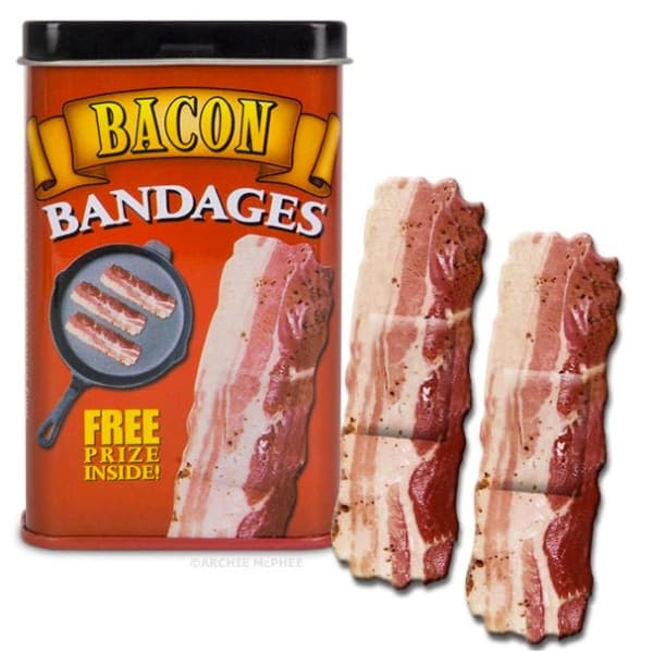 Bacon Strips Bandages | Large Sterile Strips in Tin Can