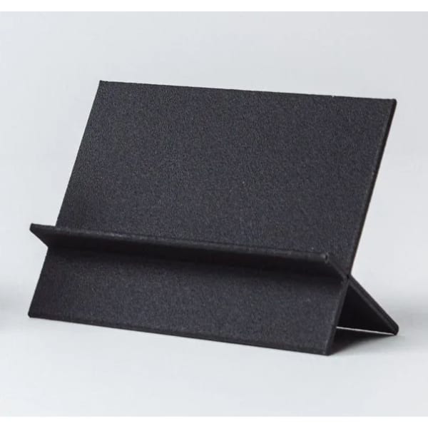 Business Card Holder | Ebony Black, Golden Pine or White Birch | Eco Friendly Recycled Wood and Corn Starch - Color: Ebony Black
