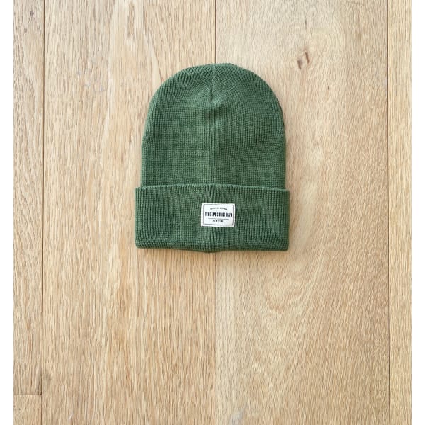Cotton Beanie Kids - Color: Olive Green