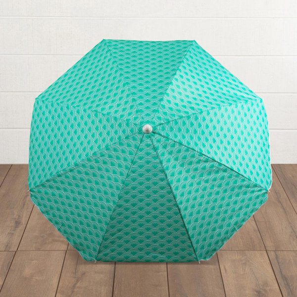 5.5 Ft. Portable Beach Umbrella - Color: Mermaid Teal