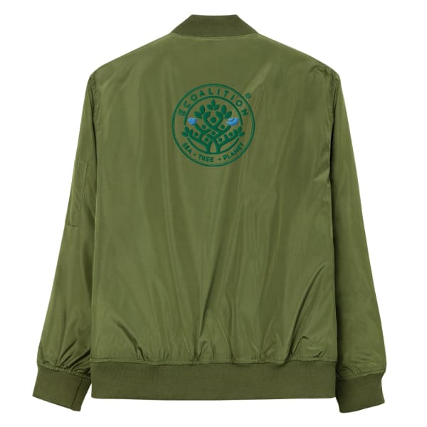 Ecoalition Organic Bomber Jacket - Color: Army, Size: XS