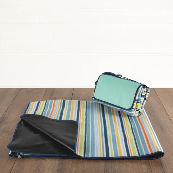 Blanket Tote Outdoor Picnic Blanket - Color: St. Tropez Collection
