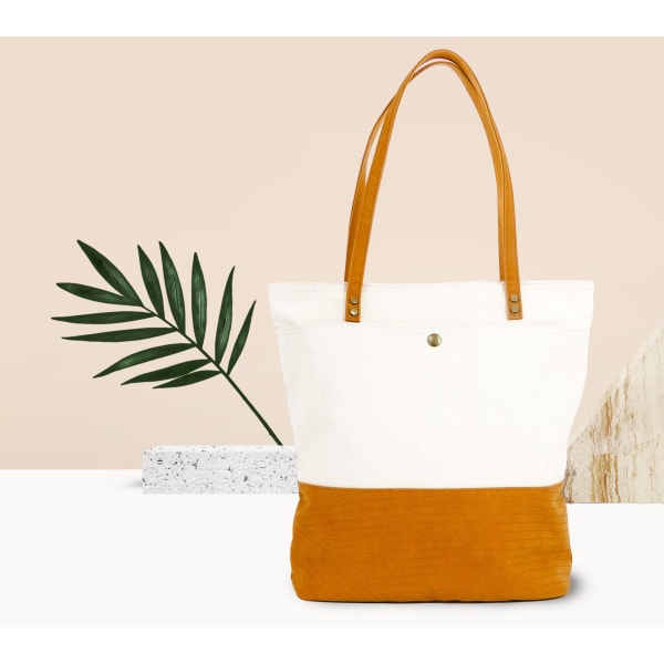 Stylish Tote Bag - Bliss Curry/Cream