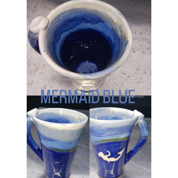 Handmade Coffee Mug - Color: Mermaid Blue