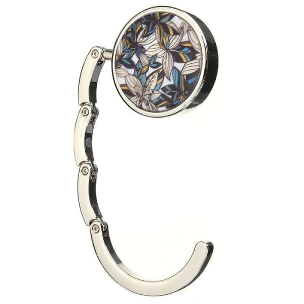 Graphic Purse Hanger Handbag Hook in Silver (9 options) - Color: Floral Melange
