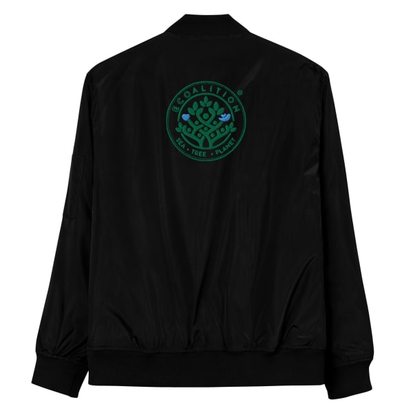 Ecoalition Organic Bomber Jacket - Color: Black, Size: XS