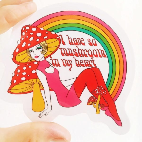 So Mushroom In My Heart Vinyl Sticker | 3"