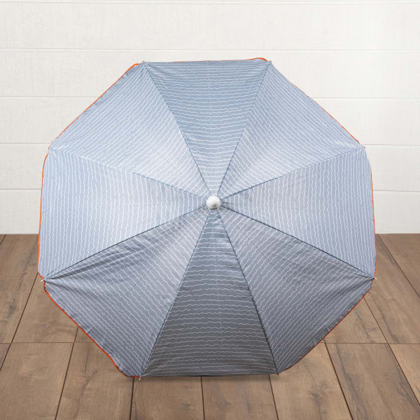 5.5 Ft. Portable Beach Umbrella - Color: Wave Break Gray