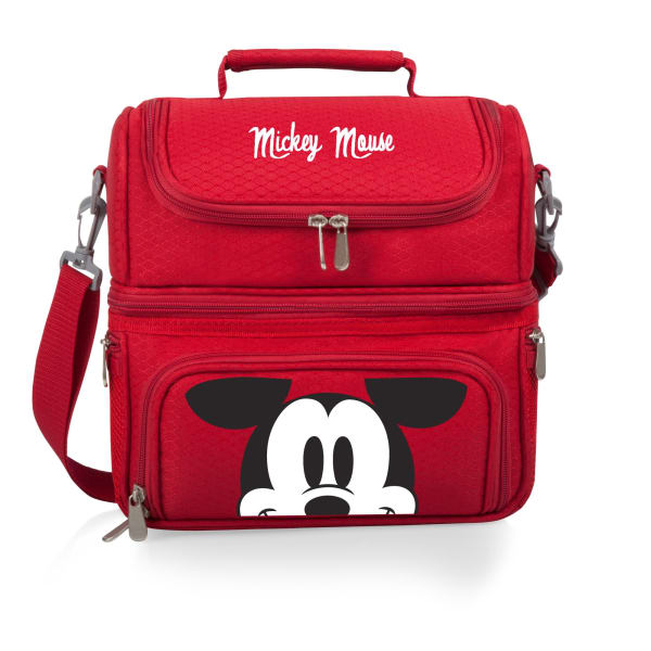 Mickey Mouse - Pranzo Lunch Bag Cooler with Utensils - Color: Red