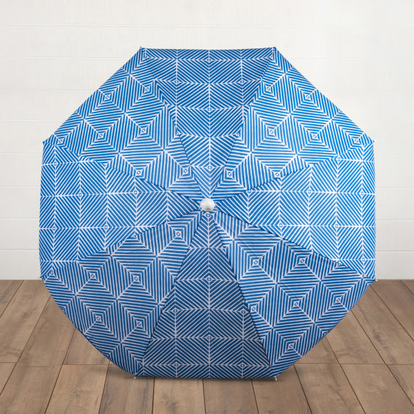 5.5 Ft. Portable Beach Umbrella - Color: Blue Athens