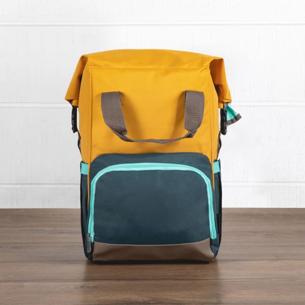 On The Go Roll-Top Backpack Cooler - Color: Mustard Yellow