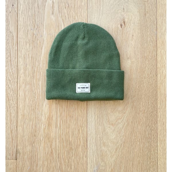 Cotton Beanie Women's - Color: Olive Green