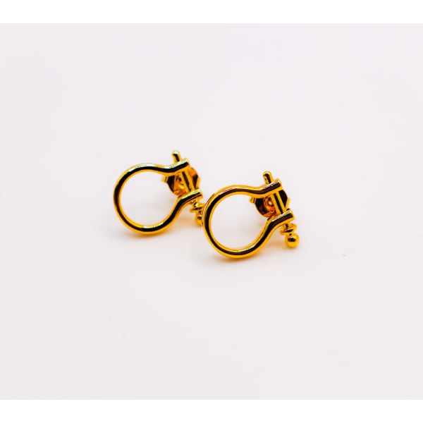 Golden Horseshoe Mini Earrings