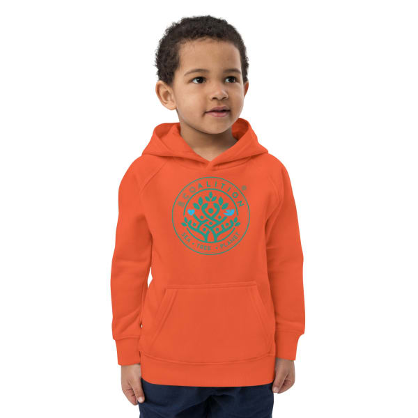 Ecoalition Kids Eco Hoodie - Color: Burnt Orange, Size: 4y
