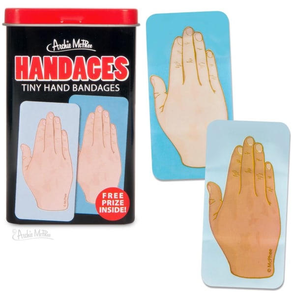 Handages Tiny Hand Bandages | Funny Bandages in a Metal Tin