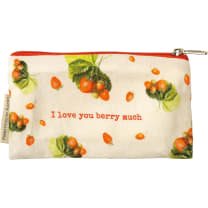 I Love You Berry Much and Have A Zest For Life Fruit Pouches |  Food Safe | 7" x 3.50" | Set of 2