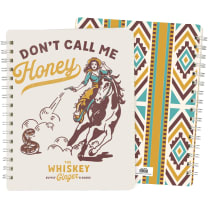 Don't Call Me Honey Double-Sided Spiral Notebook | 120 Lined Pages Western-themed Notebook