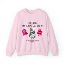 Bear Bros. Gay Wedding Cake Bakers Unisex Heavy Blend™ Crewneck Sweatshirt Sizes SM-5XL | Plus Size Available