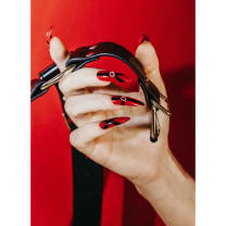 Bondage Nailz in Red | Press On Nail Kit Includes 24 Nails