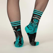 Destroy All Humans Crew Socks | Alien Horror Themed Socks