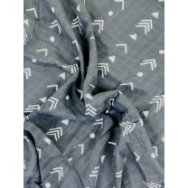 Organic Cotton & Bamboo Swaddle Gray Arrow