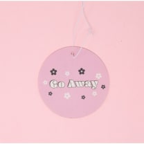 Go Away Round Car Air Freshener in Bubblegum Scent