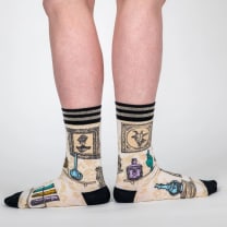 Toxic Curiosities Crew Socks | Victorian Themed Socks