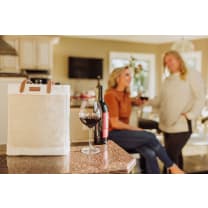 Pinot Jute 3 Bottle Insulated Wine Bag