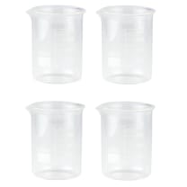 Mixology Beaker Drinking Glasses | Set of 4 | Laboratory Beaker Style Liquor Tumblers