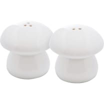 Salt And Pepper Mushroom Shakers Set | Minimalist White