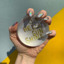 Oh Hello Sunshine Glass Dome Paperweight