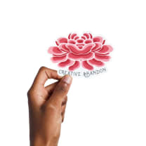 Lotus Flower Creative Abandon Vinyl Sticker