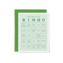 Awkward Holiday Bingo Greeting Card