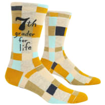 7th Grader For Life Men's Crew Socks | BlueQ at GetBullish