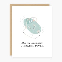 Meet Your New Favorite Vibrating Device | New Baby Greeting Card