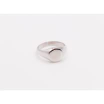 Italian Round Face Silver Ring