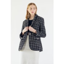 Black & White Tweed Checkers Blazer