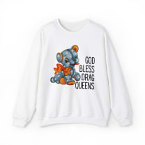 God Bless Drag Queens Unisex Heavy Blend™ Crewneck Sweatshirt Sizes SM-5XL | Plus Size Available