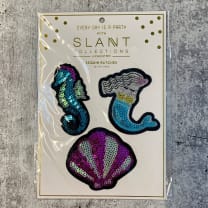 Shell Mermaid Sequined Patches | Set of 3