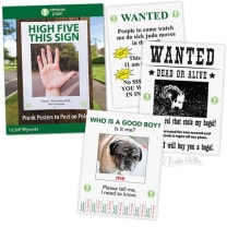 High Five This Sign | Book of 23 Funny Prank Posters