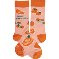 Tomato Whisperer Socks | Funny Novelty Socks with Cool Design | Bold/Crazy/Unique Specialty Dress Socks