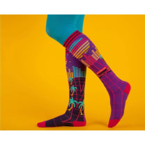 Miami 80s Vaporwave Knee High Sock