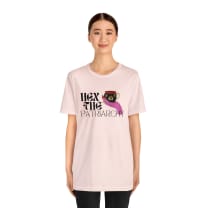 Hex the Patriarchy Feminist Jersey Short Sleeve Tee [Multiple Colors and Sizes]