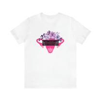 Mind Your Own Damn Business Flower Uterus Pro-Choice Jersey Short Sleeve Tee [Multiple Color Options]