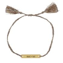 Moi + Toi Love Notes Adjustable Bracelet