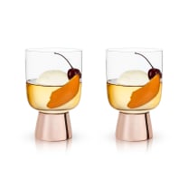 Set of 6 Raye Copper Footed Cocktail Tumblers in Gift Box