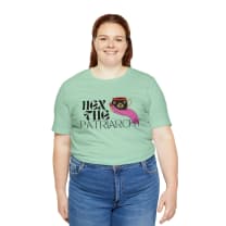 Hex the Patriarchy Feminist Jersey Short Sleeve Tee [Multiple Colors and Sizes]