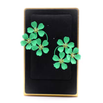 Green Blooms Earrings