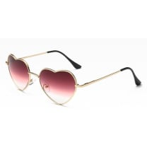 Heart Shaped Ombré Sunglasses in Pink or Green