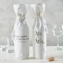 We were together - I forget the rest - Walt Whitman Drawstring Wine Bag